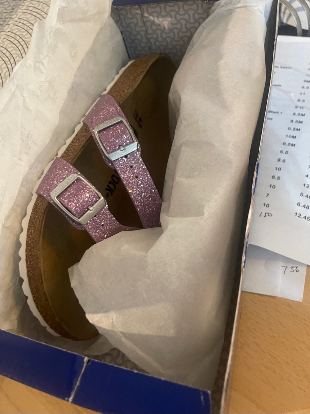Birkenstock yao balance slide sandals purple lavender nib 40/9 - Picture 4 of 4